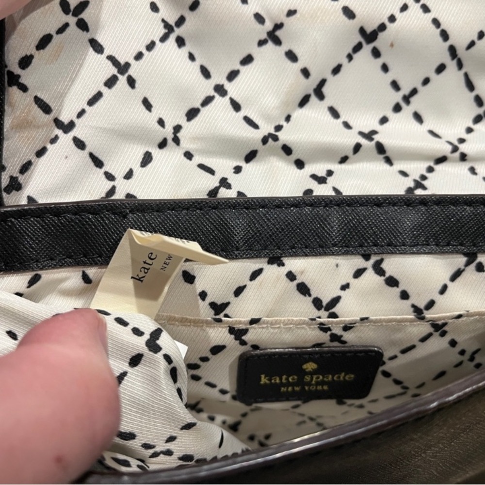 Kate Spade Newbury Lane Saffiano Crossbody Bag Black - Picture 6 of 15